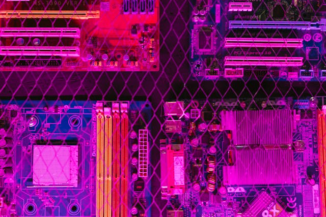 photo of computer parts